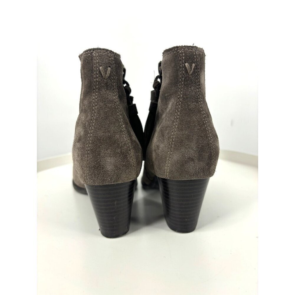 Vionic Madeline Gray Tassel Zip Up Suede Booties 7.5 - Picture 2 of 5